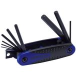 Carlyle Tools - 8 Piece Metric Folding Short Hex Key Set - HKFMS9